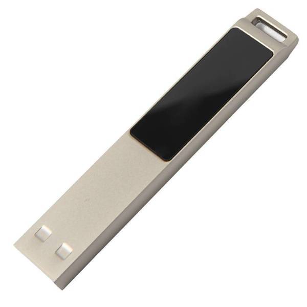 USB flash-карта LED с белой подсветкой (32Гб), серебристая, 6,6х1,2х0,45 см