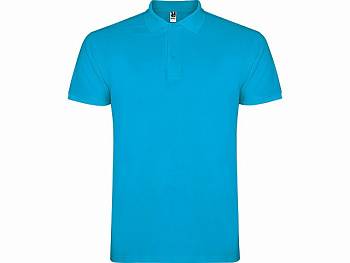 Рубашка поло "Star" мужская, бирюзовый