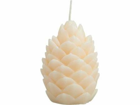 Свеча "Шишка", молочный
