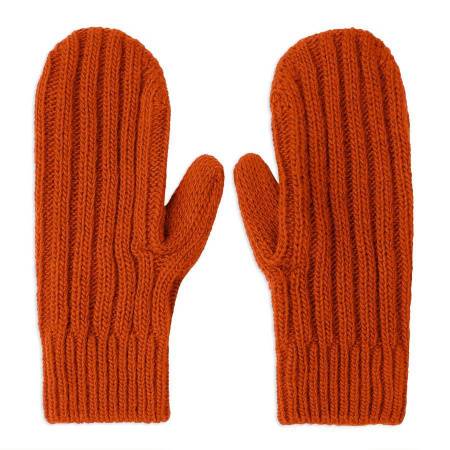 Варежки вязаные НАСВЯЗИ©, бежевый меланж, 30% шерсть