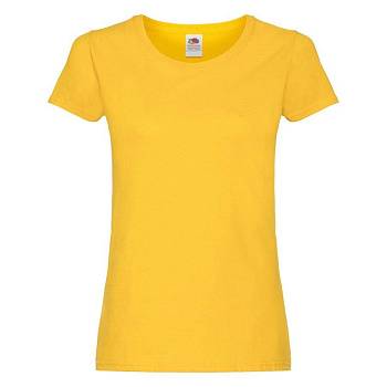 Футболка женская "Original T", желтый_XS, 100% х/б, 145 г/м2 Футболка женская "Original T", желтый_XS, 100% х/б, 145 г/м2