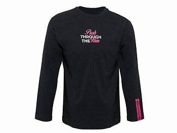 Лонгслив «HD Fit» мужской, черный, трафаретная печать и бренд тайп