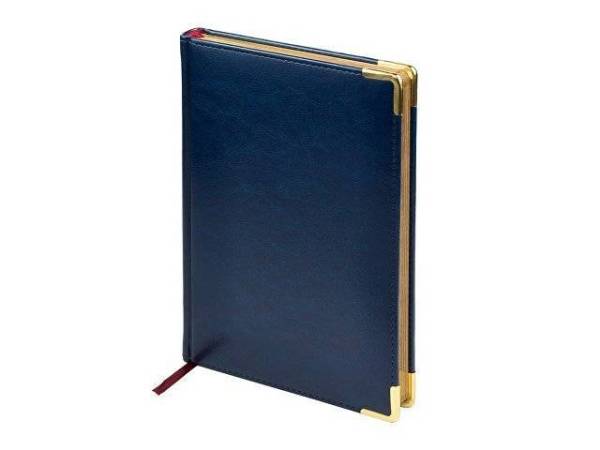 Ежедневник датированный А5 «Sidney Nebraska» на 2026 год, с золотым срезом и уголками