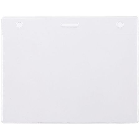 Карман для бейджа Lucid, горизонтальный, из фактурного ПВХ