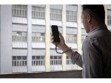 Ремешок на руку для телефона «Lany Eco», серый