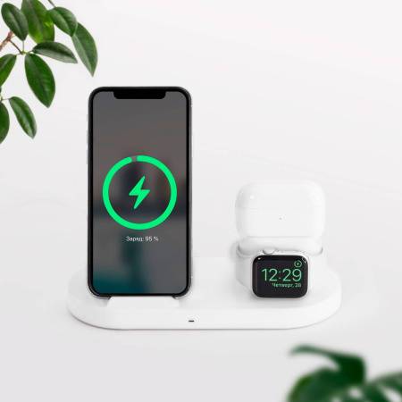 Беспроводная зарядная станция 3 в 1, Prime