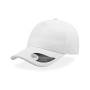 Бейсболка "GEAR", 5 клиньев,  застежка на липучке, белый,  ткань1:100% х/б, ткань2:100%п/э