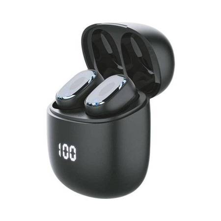 Беспроводные наушники с микрофоном Air Buds Pro, TWS, BT 5.3, LED, 300 мАч, черный, Deppa