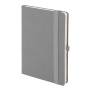 Бизнес-блокнот OXI, A5, серый, твердая обложка, RPET