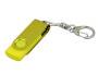 USB 2.0- флешка промо на 16 Гб с поворотным механизмом и однотонным металлическим клипом