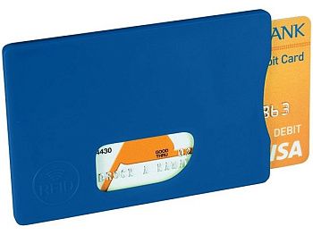 Защитный RFID чехол для кредитной карты "Arnox", ярко-синий Защитный RFID чехол для кредитной карты "Arnox", ярко-синий