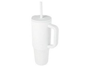 Brady термостакан с силиконовой трубочкой, 900 мл, сертифицированный согласно RCS- Белый