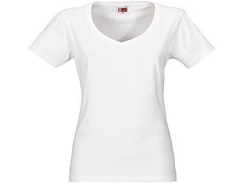 Футболка "Heavy Super Club" женская с V-образным вырезом, белый