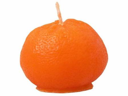 Набор свечей "Мандарины в сетке", оранжевый