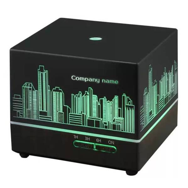 Светодиодный увлажнитель Wisdom с подсветкой гравировки