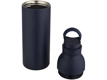 Illuminate бутылка для воды объемом 650 мл из переработанной нержавеющей стали RCS с двойными стенками и набором из 3 крышек - Синий Navy