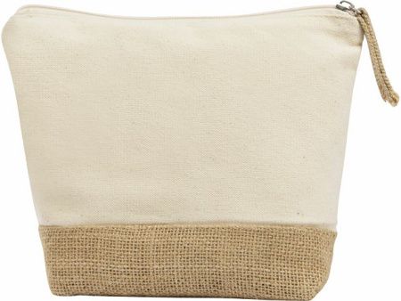 Косметичка "Jute" из хлопка и джута, натуральный