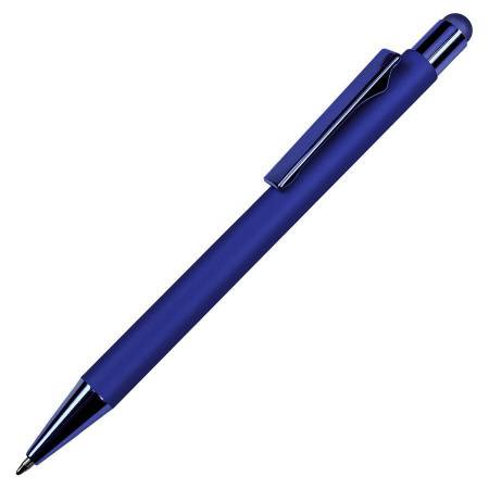 Ручка шариковая FACTOR COLOR со стилусом, зеленый, металл, пластик