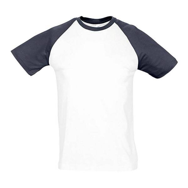 Футболка "Funky", белый с бирюзовым_S, 100% х/б