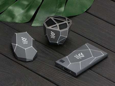 Док-станция «Geo Dock» с быстрой беспроводной зарядкой, черный с белой подсветкой. XOOPAR (P)