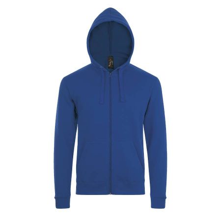 Толстовка мужская на молнии с капюшоном STONE, белый, XS, 50% хлопок, 50% полиэстер