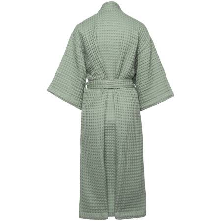Халат вафельный женский Boho Kimono, зеленая мята, размер M (44-46)