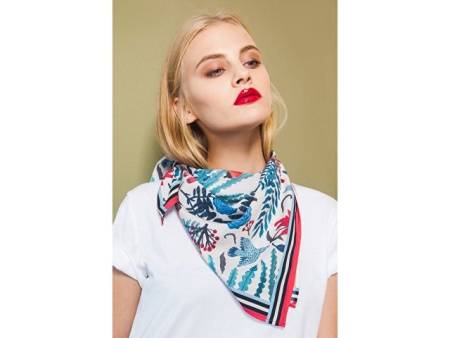 Платок «Голубые розы». Varvara