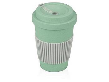 Термокружка "Muffin" из натуральных волокон, оливковый