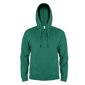 Толстовка мужская с капюшоном SELEN, тёмно-зелёный, S, 50 % хлопок, 50% полиэстер, 260 г/м2 Толстовка мужская с капюшоном SELEN, тёмно-зелёный, S, 50 % хлопок, 50% полиэстер, 260 г/м2
