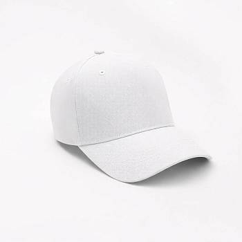 Бейсболка Фит (Fit), 5 клиньев, белый