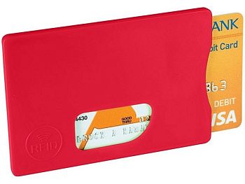 Защитный RFID чехол для кредитной карты "Arnox", красный Защитный RFID чехол для кредитной карты "Arnox", красный