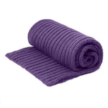 Шарф вязаный НАСВЯЗИ©, бежевый меланж, 30% шерсть