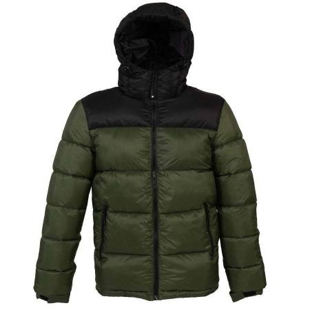 Куртка мужская "SIBERIA", камуфляж серый, чёрный, S, 100% нейлон 40г/м2