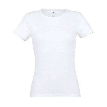 Футболка женская MISS, белый, S, 100% хлопок, 150 г/м2 Футболка женская MISS, белый, S, 100% хлопок, 150 г/м2