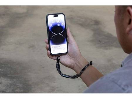 Ремешок-держатель для телефона на запястье «Lany Wristband Eco», серый