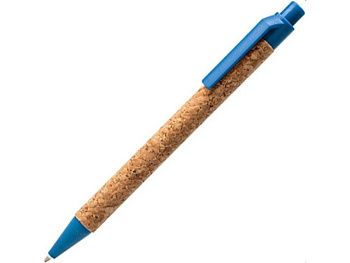 Ручка шариковая COMPER Eco-line с корпусом из пробки, натуральный/голубой Ручка шариковая COMPER Eco-line с корпусом из пробки, натуральный/голубой