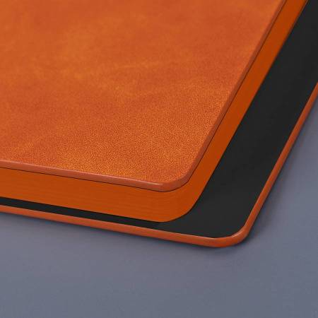 Ежедневник недатированный Solas, формат А5, с магнитом, оранжевый, кремовый блок в линейку