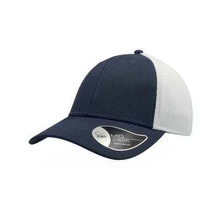 Бейсболка "Campus", белый/бордовый, 100% полиамид, 224 г/м2