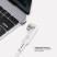 Адаптер USB-С - USB-C, магнитный, белый, Deppa