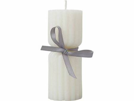 Набор свечей с гранями "Vela", темно-серый, белый