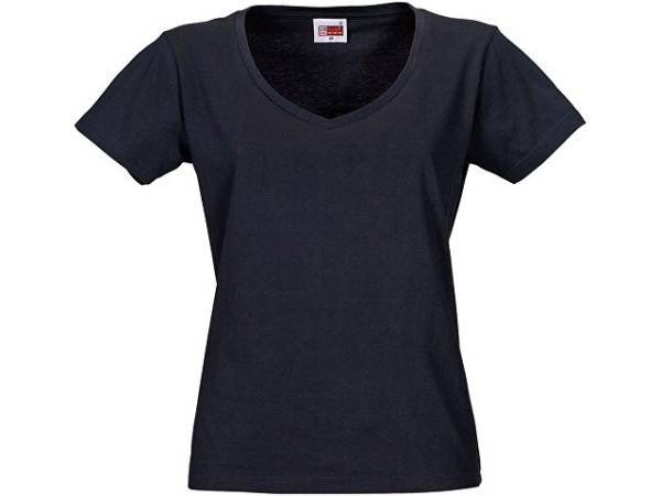 Футболка "Heavy Super Club" женская с V-образным вырезом