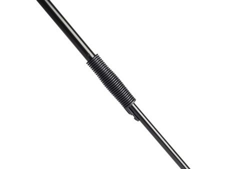 Зонт-трость «Carbon» с куполом из переработанного пластика, черный