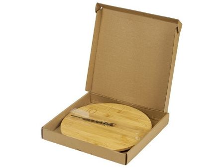 Настенные часы из бамбука "Celeste", 8 мм, натуральный