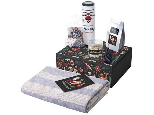 Подарочный набор «Re:Warm» с пледом, термосом и свечой