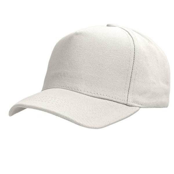 Бейсболка "Boston", 5 клиньев, металлическая застежка, белый, 100% хлопок