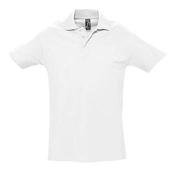 Рубашка поло мужская SPRING II,белый,4XL,100% хлопок, 210/м2 Рубашка поло мужская SPRING II,белый,4XL,100% хлопок, 210/м2