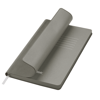 Ежедневник Латте софт-тач (Latte soft touch) недатированный, серый (без стикеров)