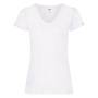 Футболка "Lady-Fit V-Neck T", белый_XS, 95% х/б, 5% эластан