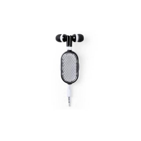 Наушники со светоотражателем и держателем RASUM, белый, 2х8,6х2,6 см