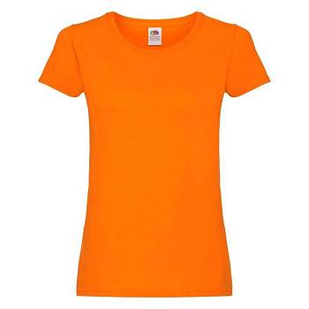 Футболка женская "Original T", оранжевый_XS, 100% х/б, 145 г/м2 Футболка женская "Original T", оранжевый_XS, 100% х/б, 145 г/м2